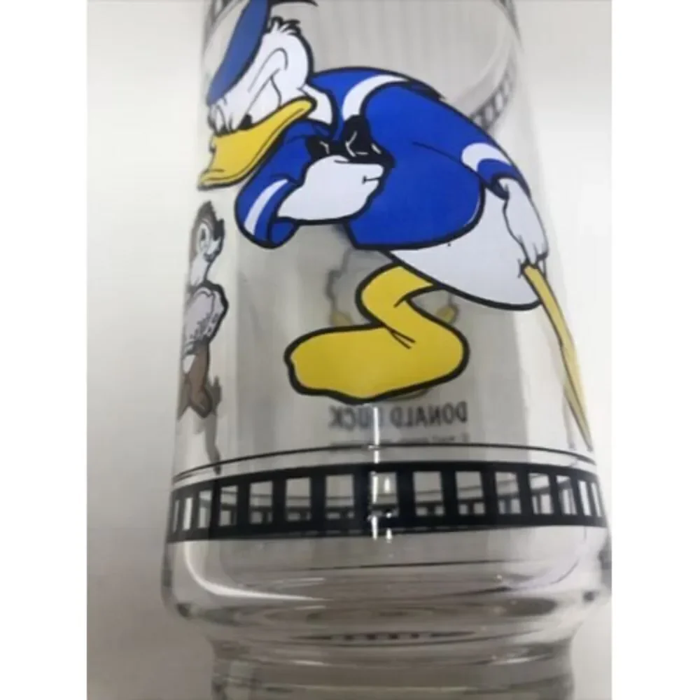 Vintage Mickey Mouse Club Glass. Donald Duck With Chip& Dale. Please Read